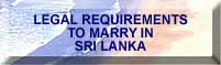 legal requirements to marry in Sri Lanka from Honeymoon Abroad