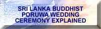 sri lanka buddhist poruwa wedding ceremony explaination