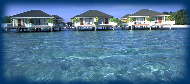 Paradise Island water villas  Maldives